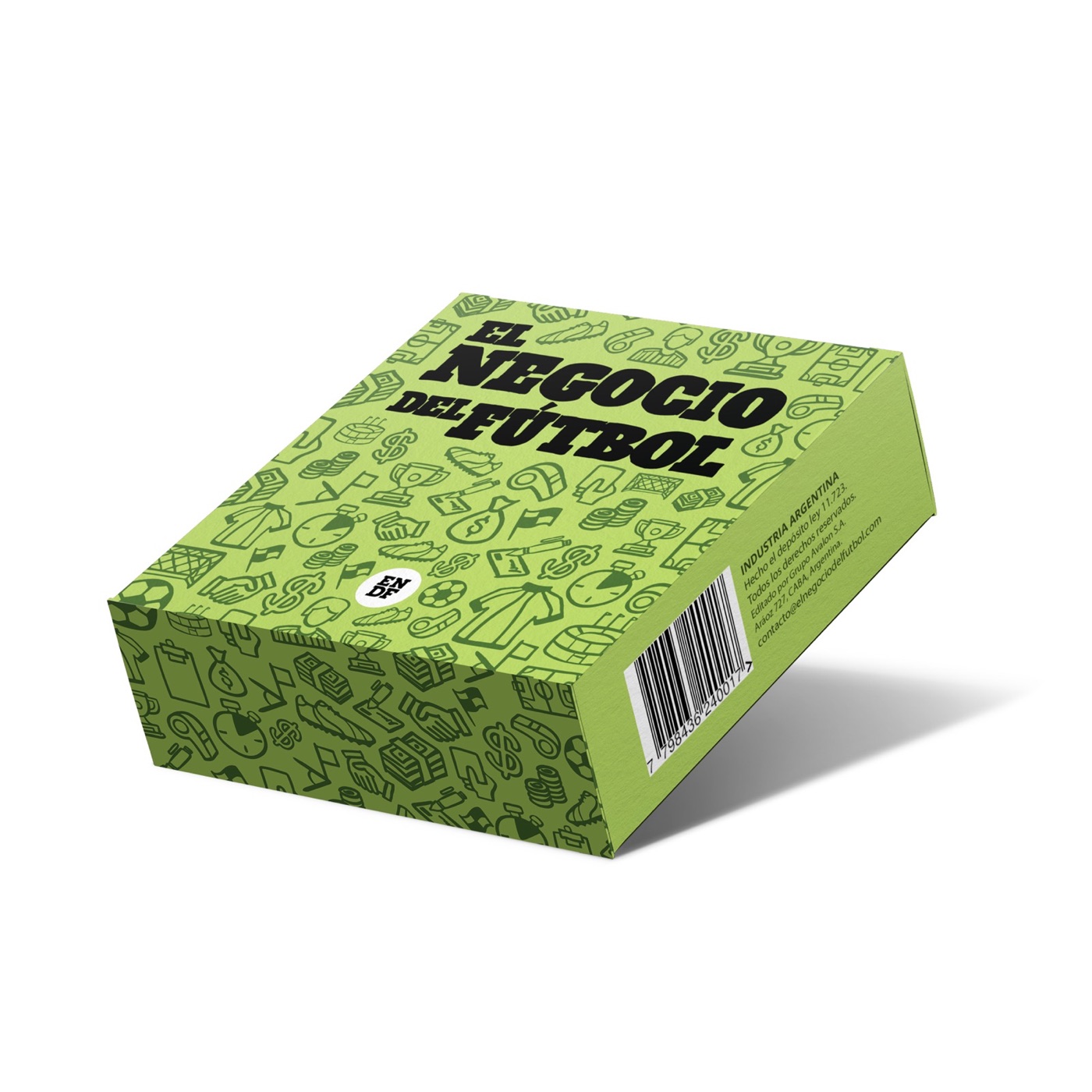 Caja del juego de cartas El Negocio del Fútbol